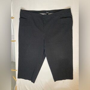 George Men's Black and White Polka Dot Dress Pants